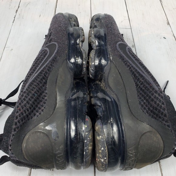 Nike Air Vapormax 2021 Flyknit 'Triple Black' Men's Size 7 Anthracite DH4084-001 - Picture 13 of 14